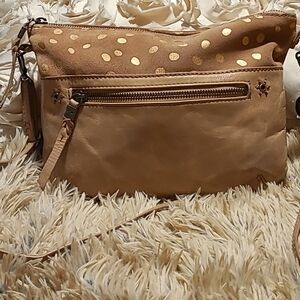 The sak beige crossbody leather